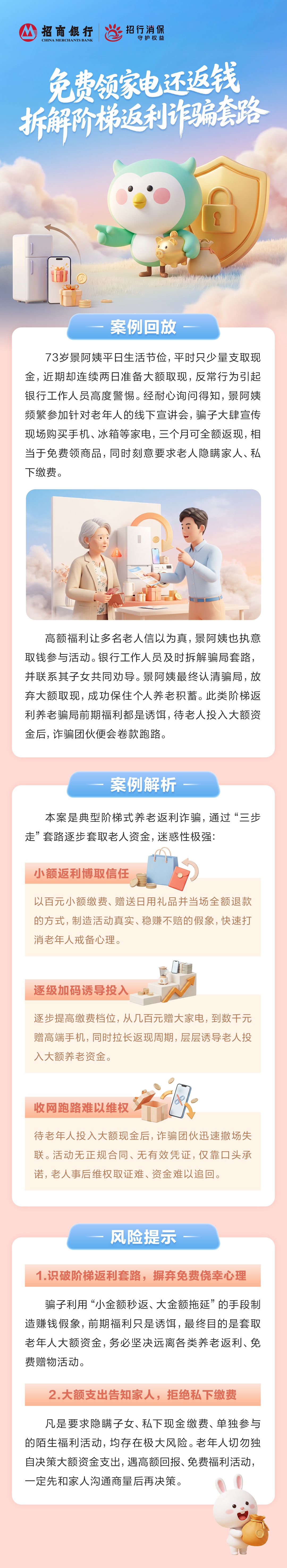 招商银行武汉分行“金融教育宣传周”丨免费领家电还返钱？拆解阶梯返利诈骗套路.jpg.jpg